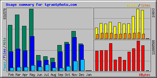 Usage summary for tgrantphoto.com